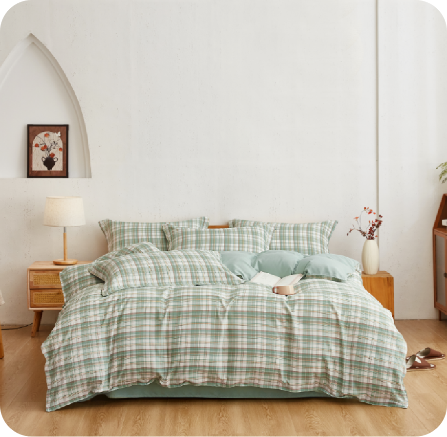 晨清-A類(lèi)水洗色織套件 TQ-T179